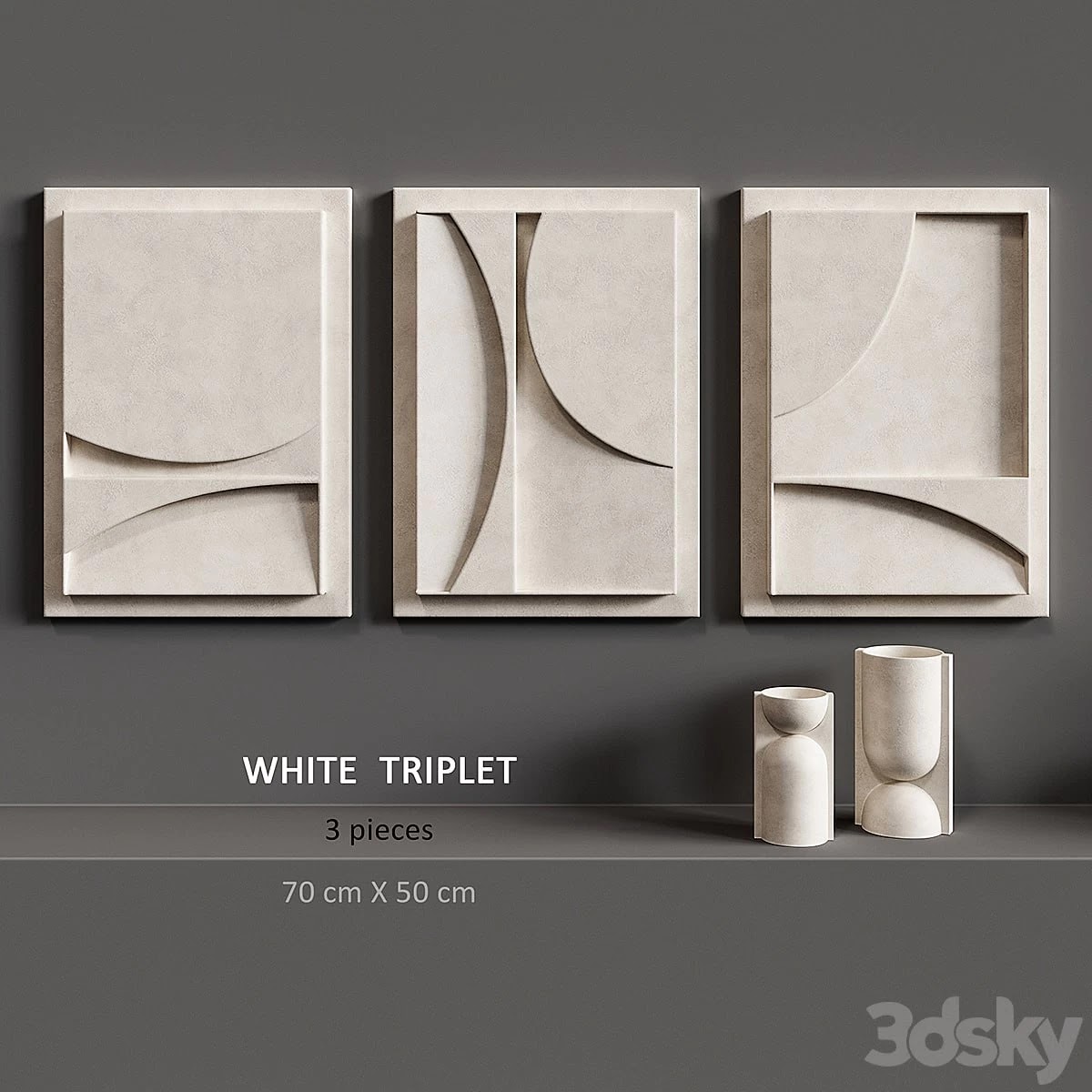 Relief White Triplet