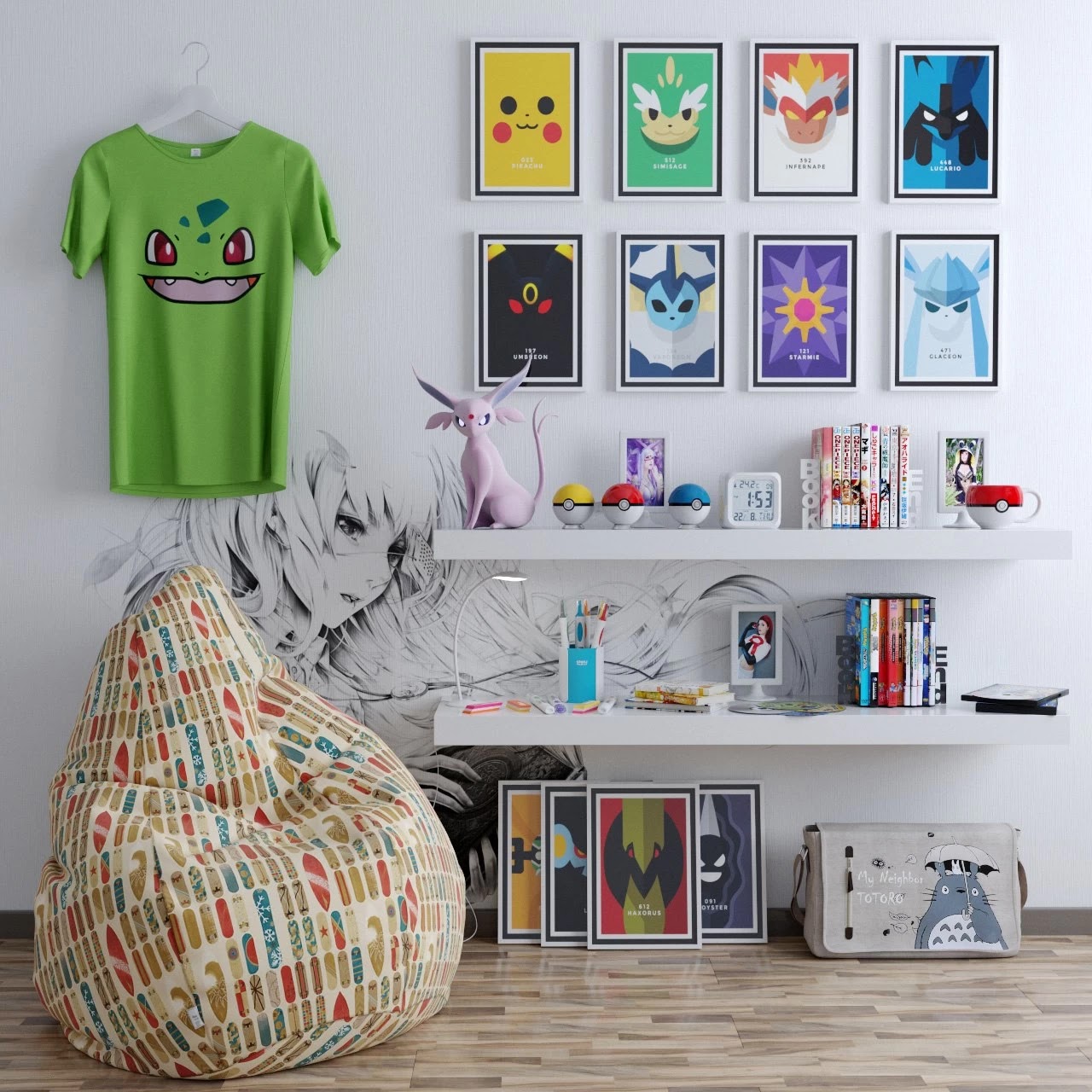 Decorative set for children (anime) 's -shirt
