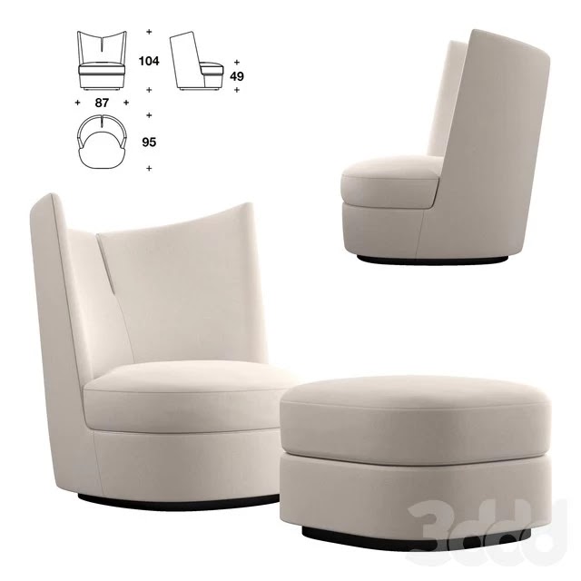 CONTOUR CLUB armchair