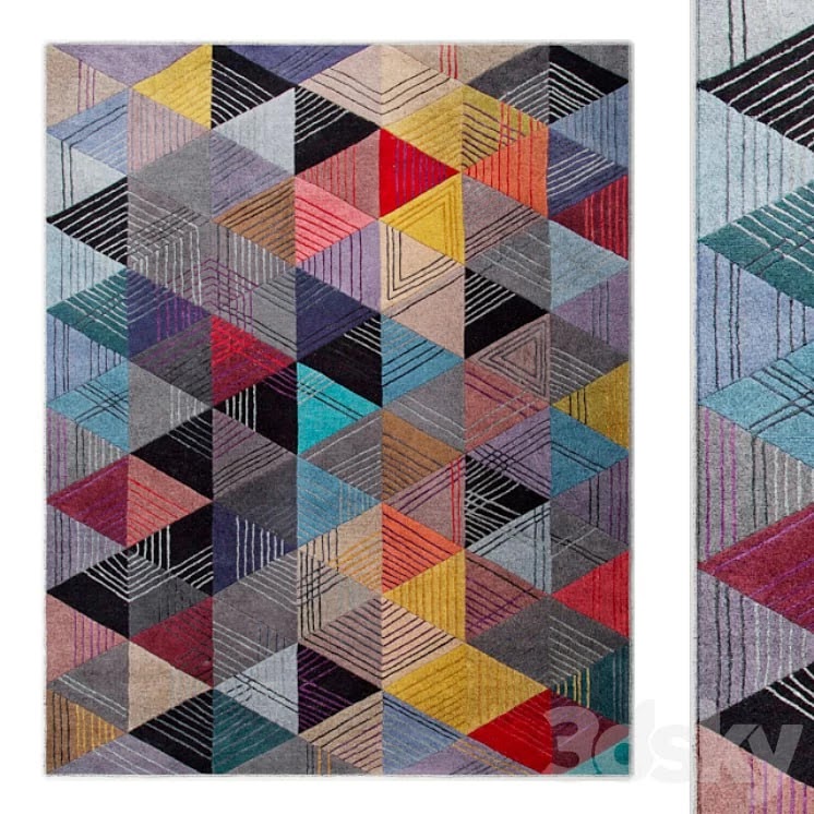 Black Losange Rug