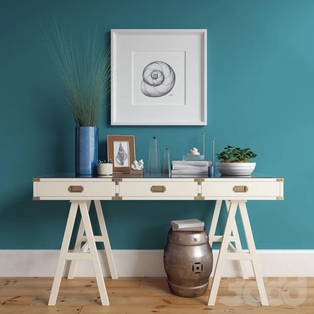 Decorative set with shells
