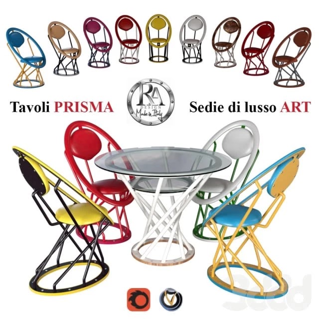 Table Prisma, chairs Art (RA-DESIGN)