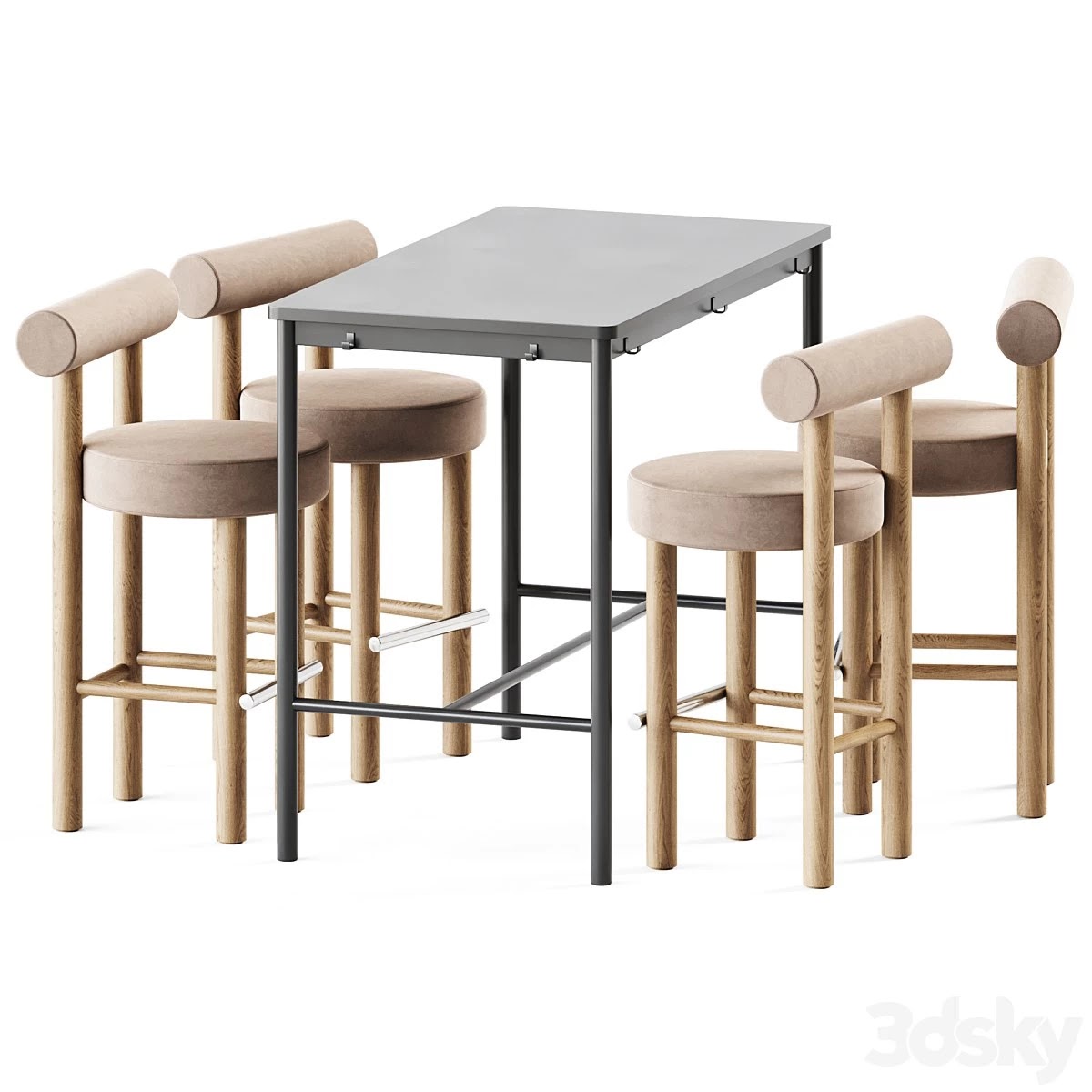 Tommaryd table by Ikea and Counter Bar Gropius CS2 by Noom