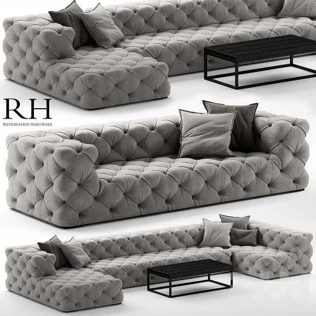 sofa rh soho tufted