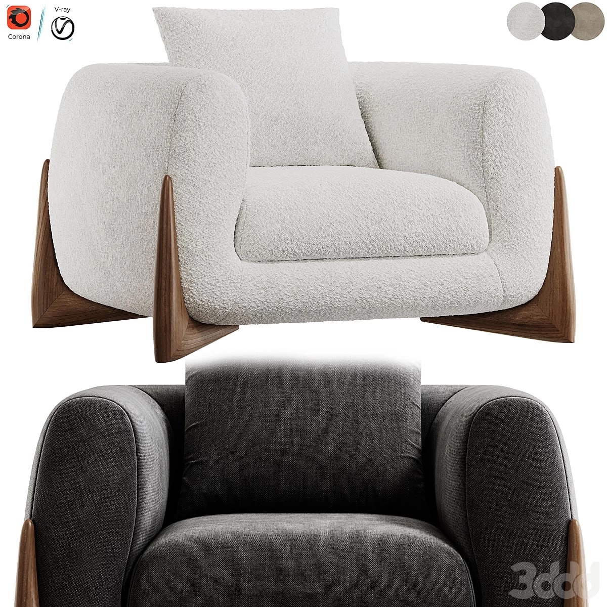 Softbay Armchair by Porada
