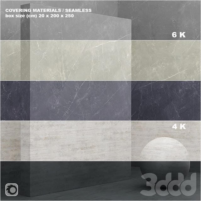 Material (seamless) - coating, marble, plaster set 46