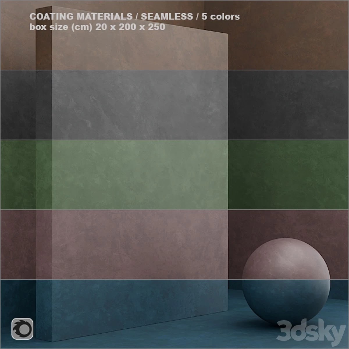 Material (seamless) - coating, plaster set 32