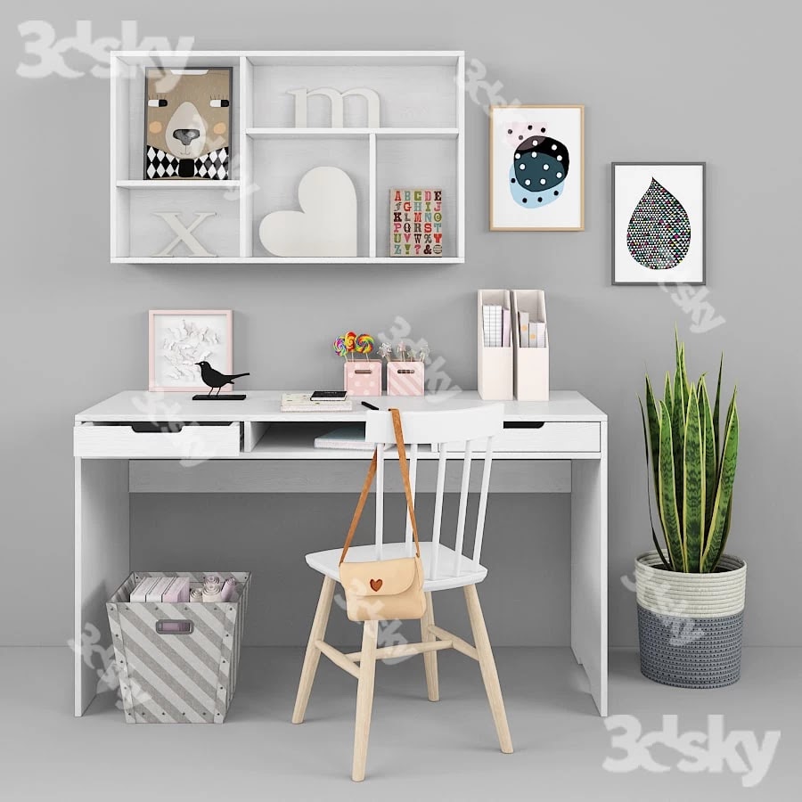 Writing-table and decor for a child 13