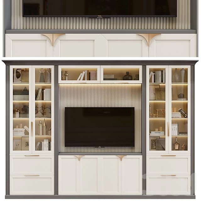 Neoclassical TV wall 006