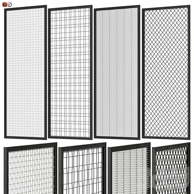 Set of decorative panels in the Loft style 04