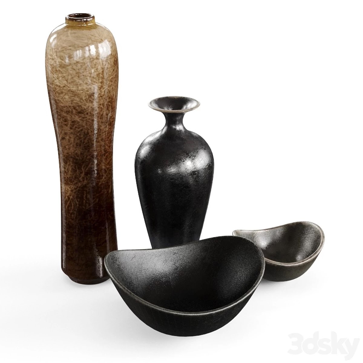 Hand painted vases