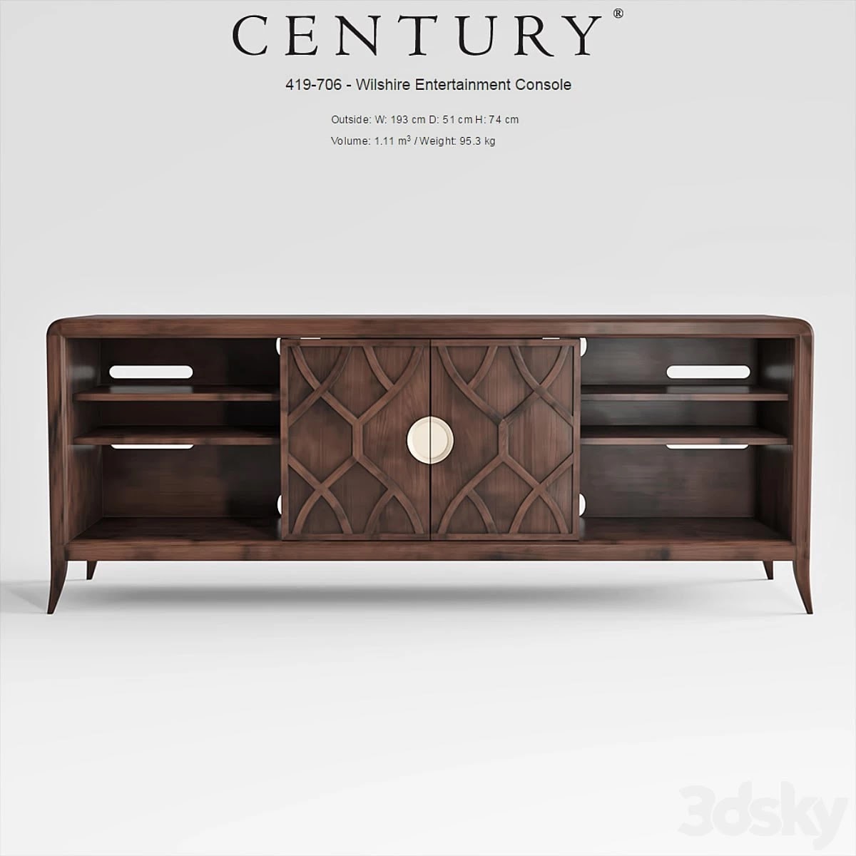 Century Furniture Wilshire Entertainment Console