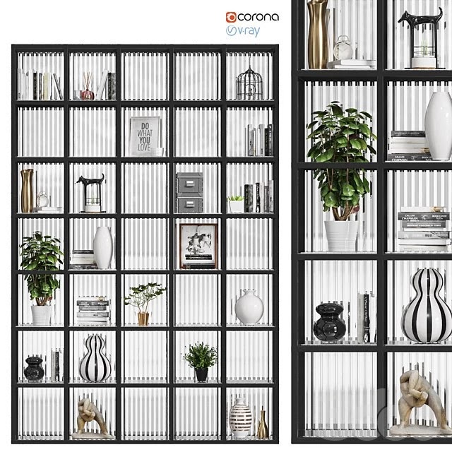 Wardrobe with decor