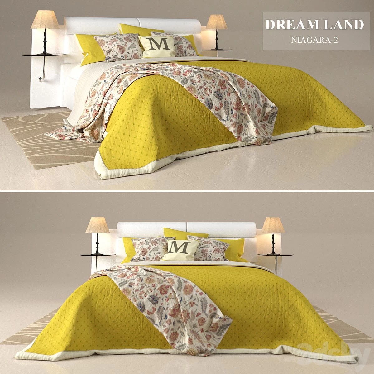 Bed " DreamLand Niagara 2" with the author'