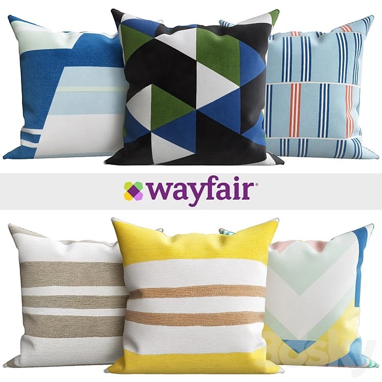 Decorative pillows from Wayfair shop