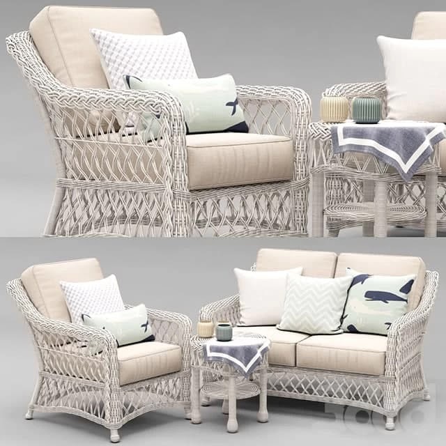 HAMPTON SEATING IN IVORY FINISH