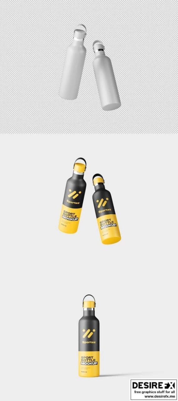 Sport Bottle Mockup WXAMSNG PSD