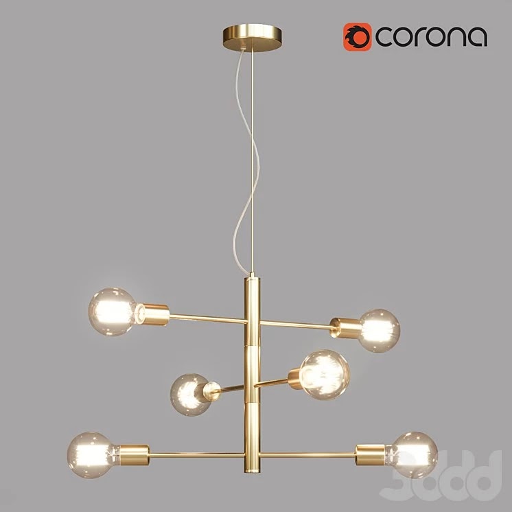 Hanging chandelier Lussole Lgo Huron GRLSP-8155