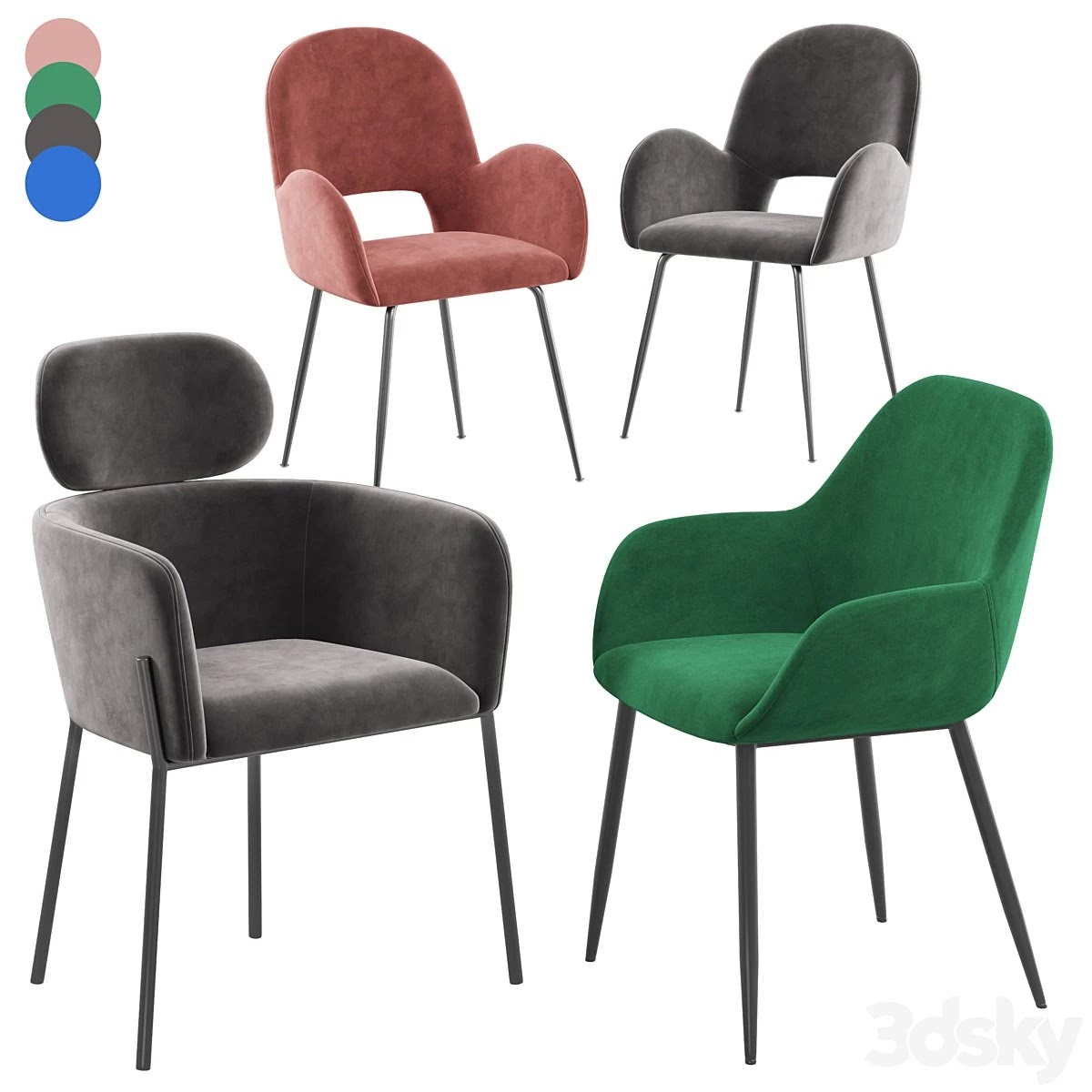 Deephouse stool Anje Tiffany La forma Konna