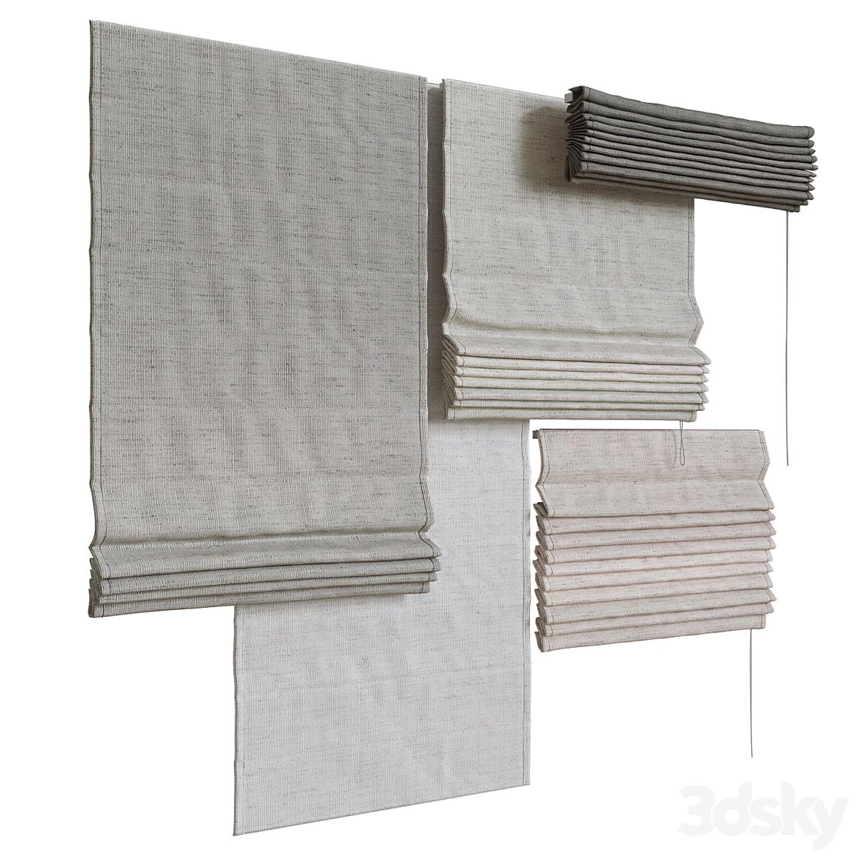 Set of Roman Curtains