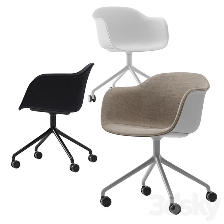 Muuto Fiber armchair swivel base w