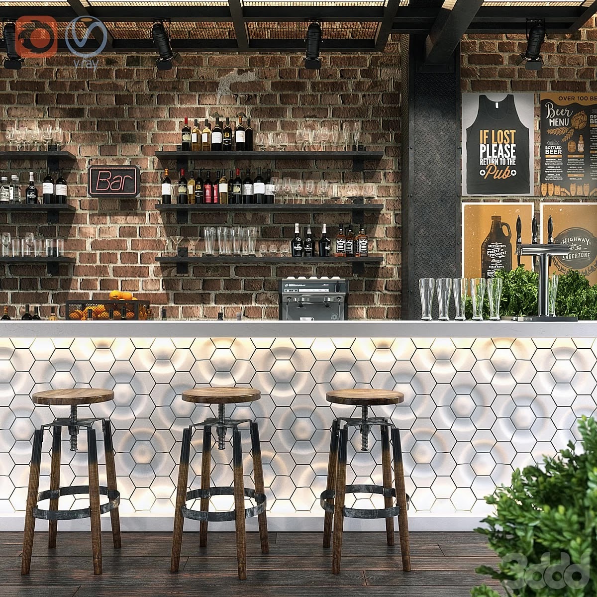 bar counter