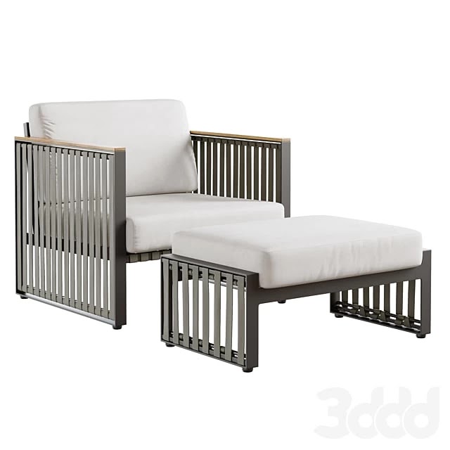 Outdoor garden wicker woven chair skyline design horizon armchair