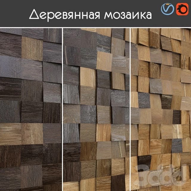Wooden mosaic, 003