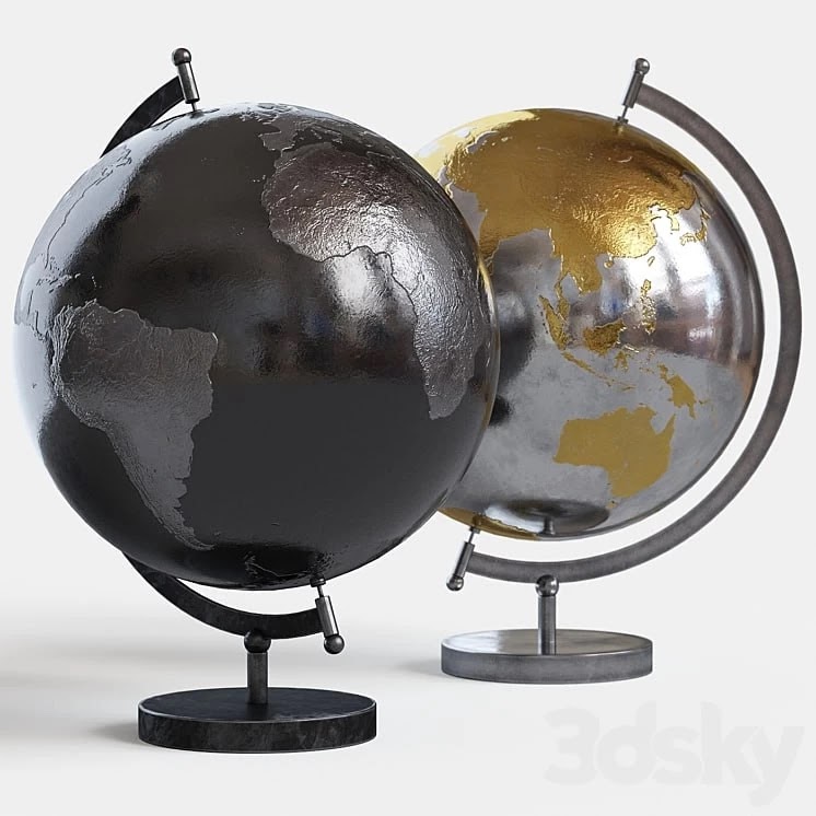 Metal globe