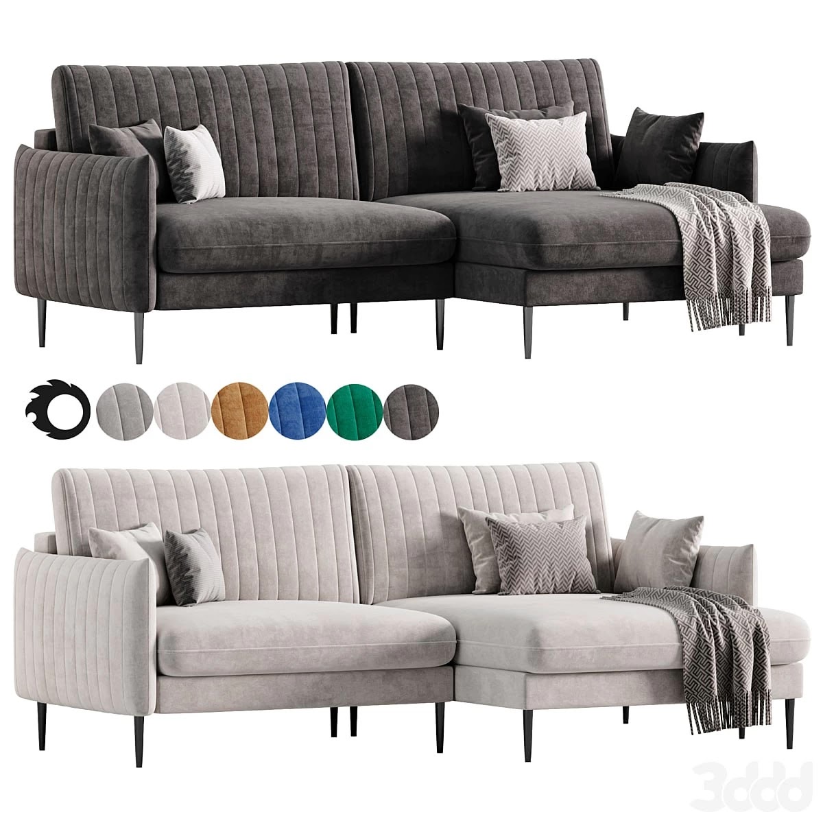 Svaut velvet Sofa