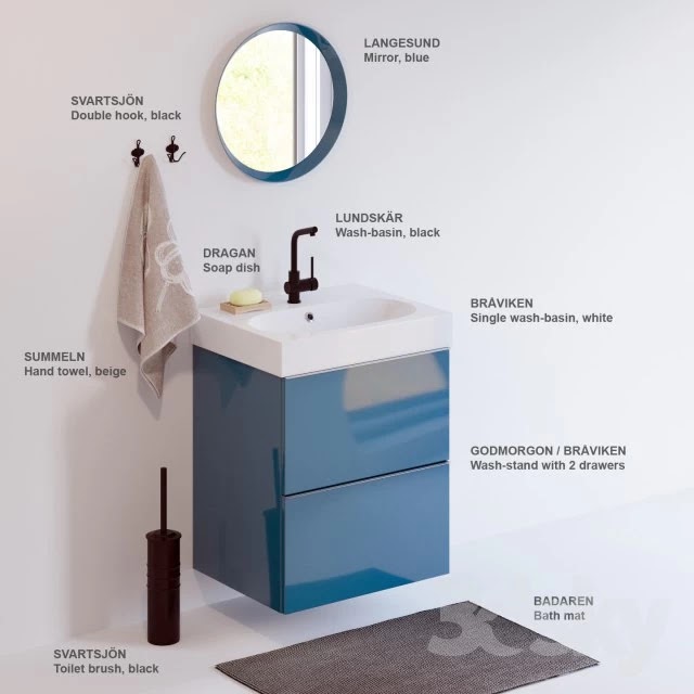 Set of bathroom furniture IKEA