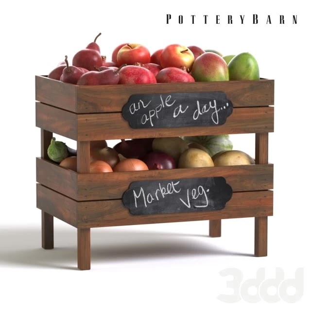 Pottery Barn Stackable Fruit and Vegetable Crates
