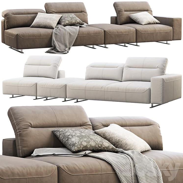 BoConcept Hampton modular leather sofas (2 options)