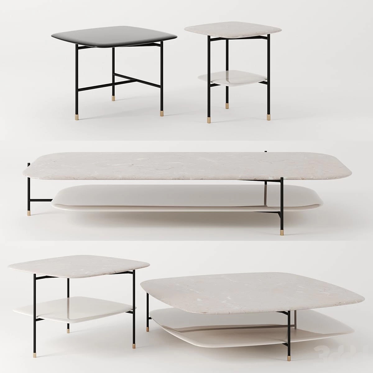 ADRIAN tables by Meridiani, square