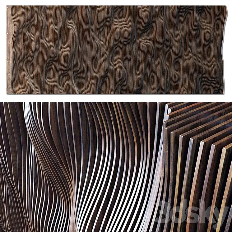 Parametric long panel hall n1 / Parametric long panel for hall 1