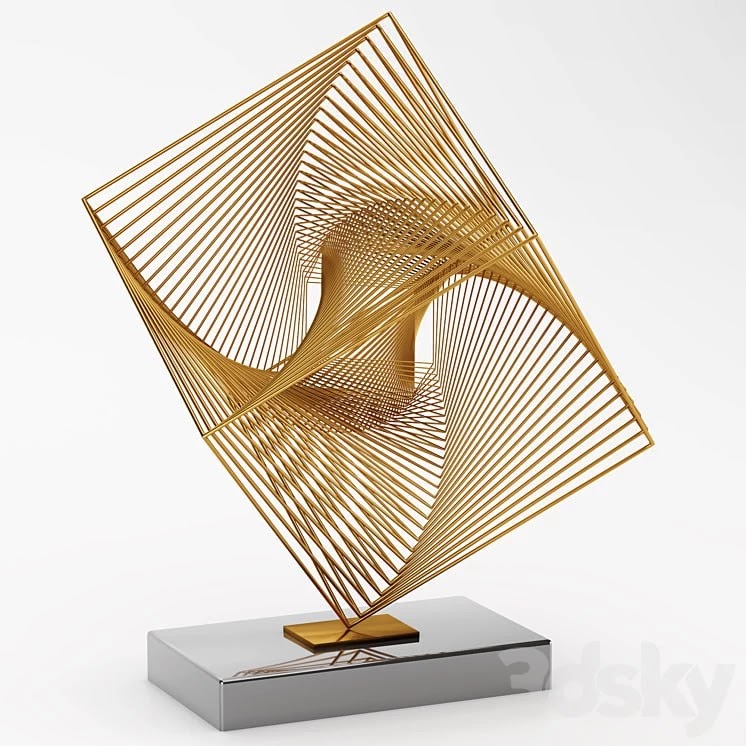 Abstract sculpture hypercube