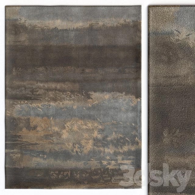 Rug Calvin Klein Home Luster Wash Chrome Rug