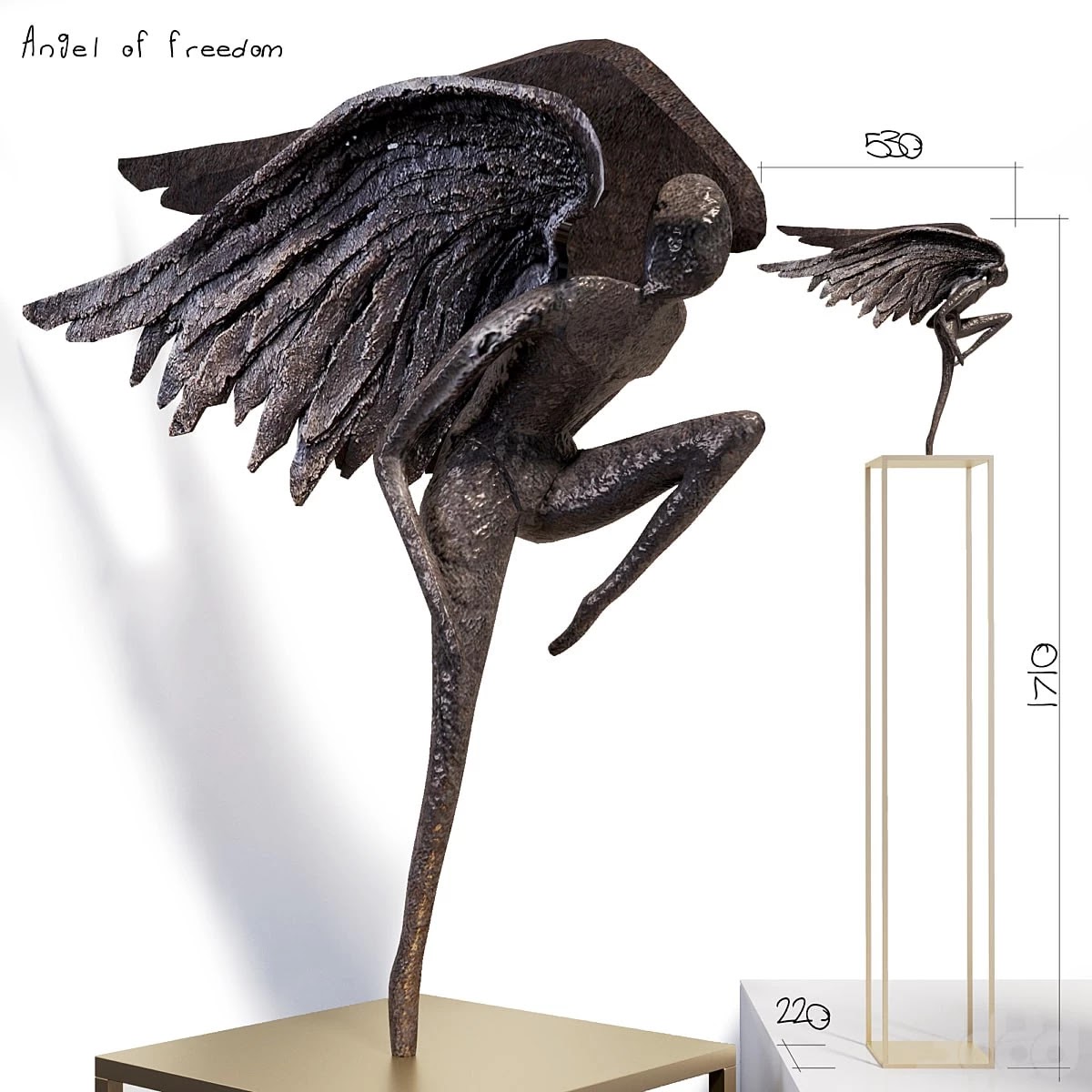 Spiritual sculpture - Angel of freedom