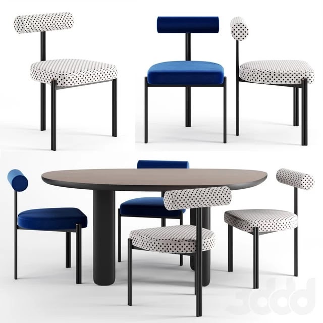Caillou chair and table by Liu Jo