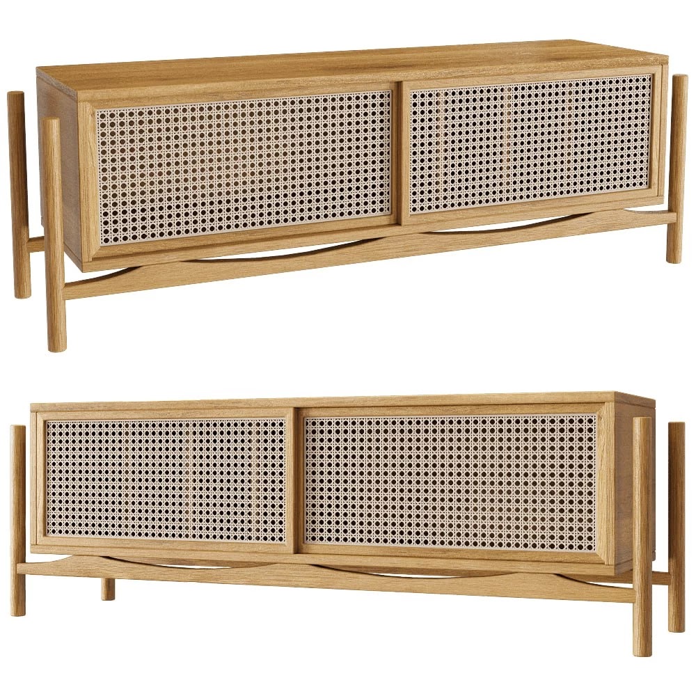 _low-cabinet-for-tv-rattan / Zeel Project models