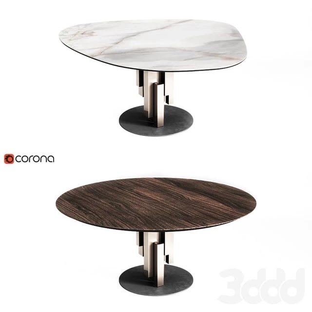 Cattelan Italia Skyline Keramik & Wood Round Full Set