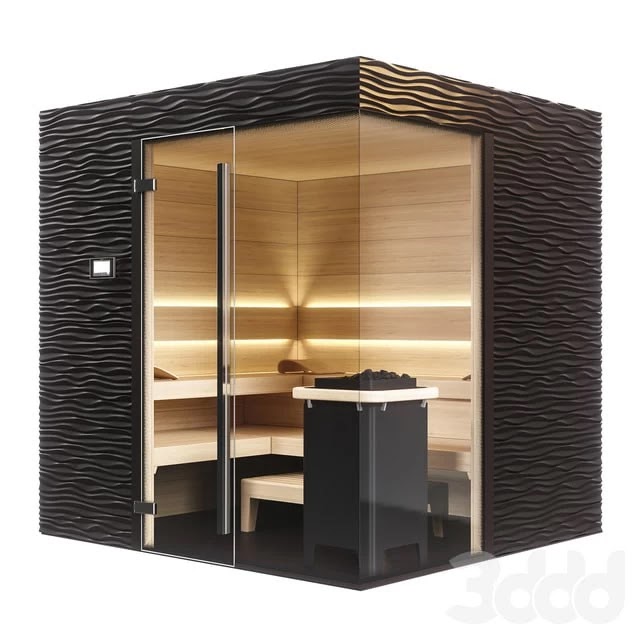KLAFS Design Sauna Shape with sauna heater sanarium majus