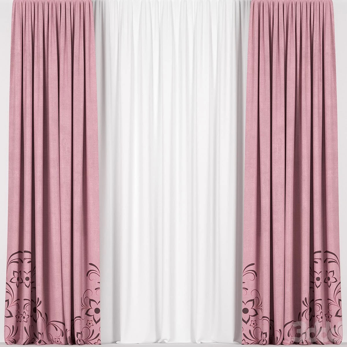 Pink Curtains