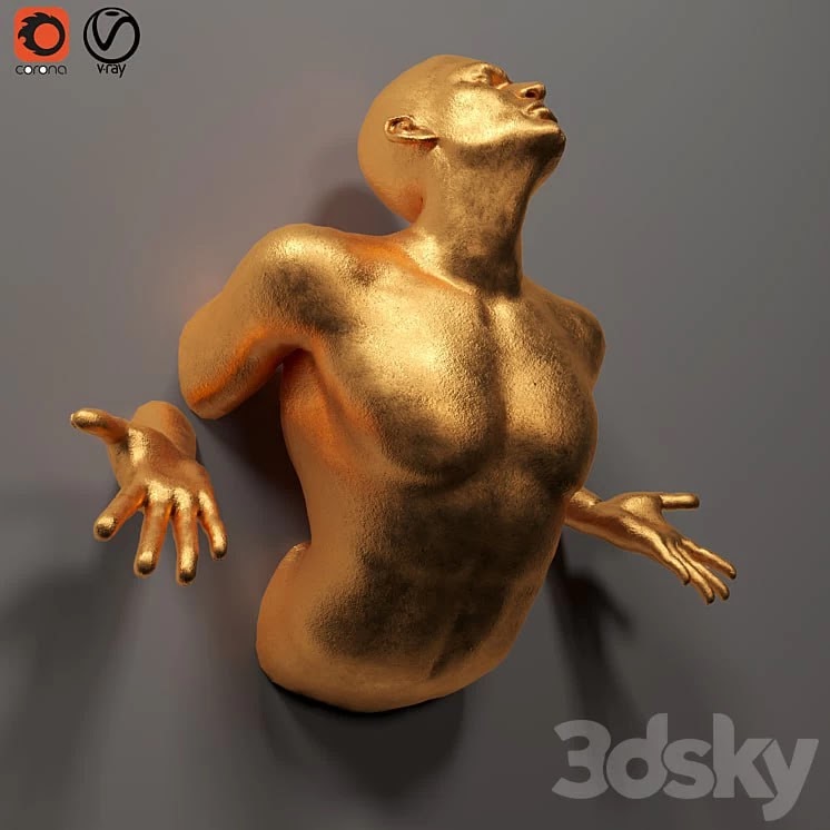 human sculpture_wall art_01