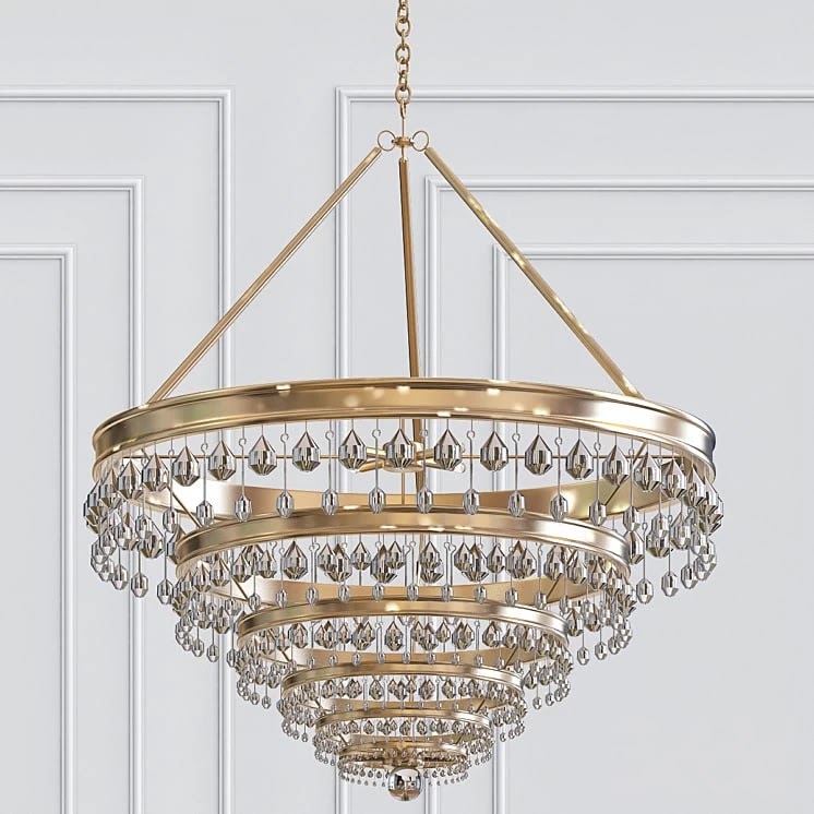 Calypso 8-Light Crystal Teardrop Chandelier