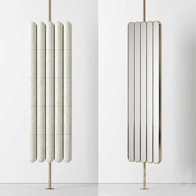 Raku-Yaki Swinging Mirror by Emmanuelle Simon