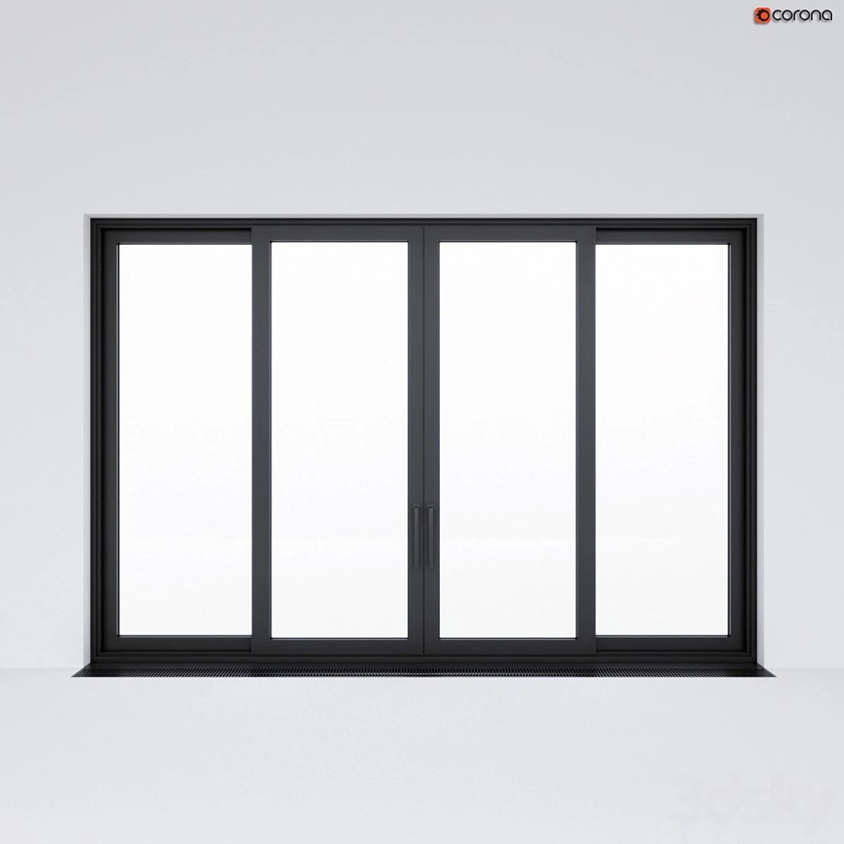 Sliding aluminum window (door) 2