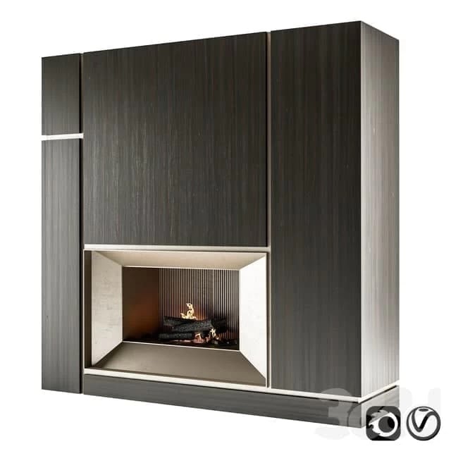 Modern fireplace