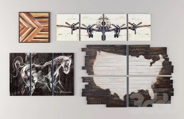Set of 4 paintings