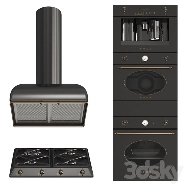 Smeg coloniale black